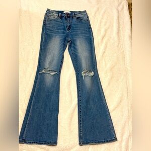 Women's Blue Flared Jeans